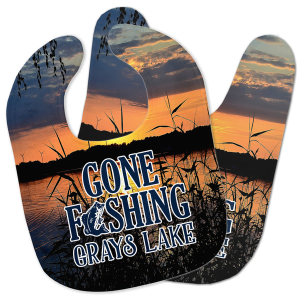 Custom Gone Fishing Baby Bib w/ Photo