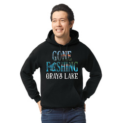 Gone Fishing Hoodie - Black (Personalized)