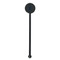 Gone Fishing Black Plastic 5.5" Stir Stick - Round - Single Stick