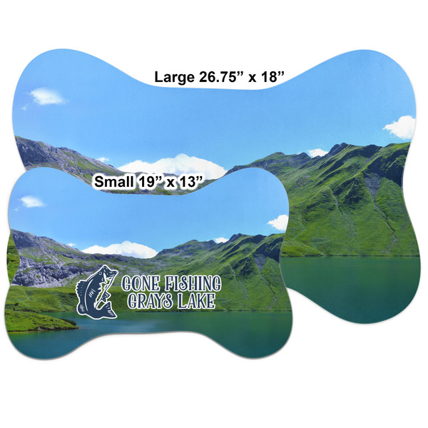 Gone Fishing Bone Shaped Mat Comparison