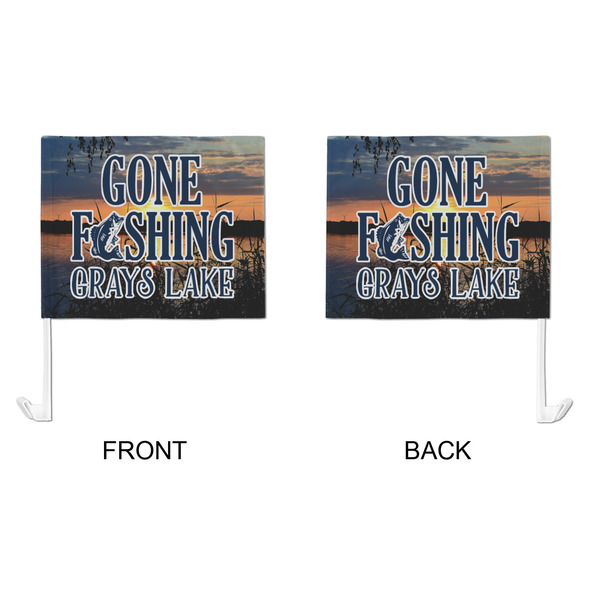 Gone Fishing Car Flag - Large - APPROVAL