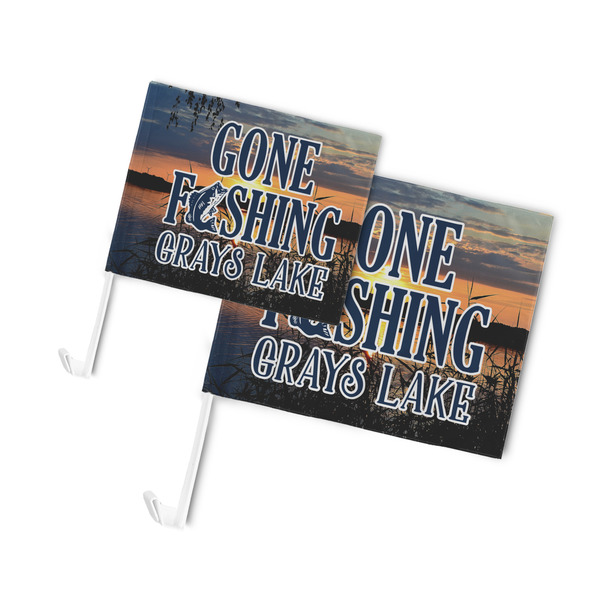 Gone Fishing Car Flags - PARENT MAIN (both sizes)