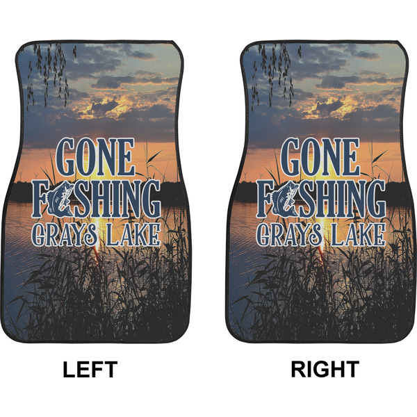 Gone Fishing Car Mat Front - Approval