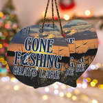 Gone Fishing Ceramic Ornament (Personalized)