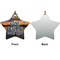 Gone Fishing Ceramic Flat Ornament - Star Front & Back (APPROVAL)