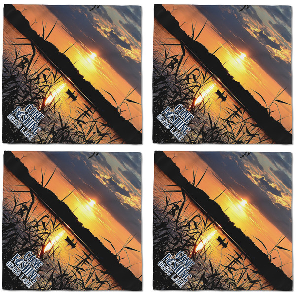 Gone Fishing Cloth Napkins - Personalized Dinner (APPROVAL) Set of 4
