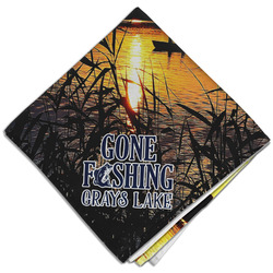 Gone Fishing Cloth Dinner Napkin - Single w/ Photo