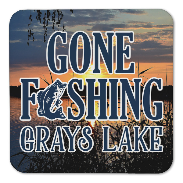 Gone Fishing Coaster Set - FRONT (one)