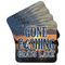 Gone Fishing Cork Coaster - Set of 4 (Personalized)