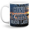 Gone Fishing Coffee Mug - 11 oz - Full- White