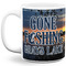 Gone Fishing 11 Oz Coffee Mug - White (Personalized)
