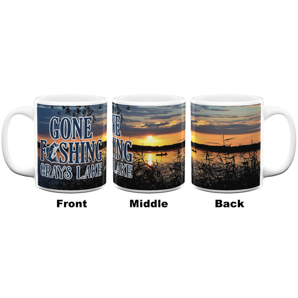 Gone Fishing Coffee Mug - 11 oz - White APPROVAL