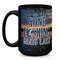 Gone Fishing Coffee Mug - 15 oz - Black