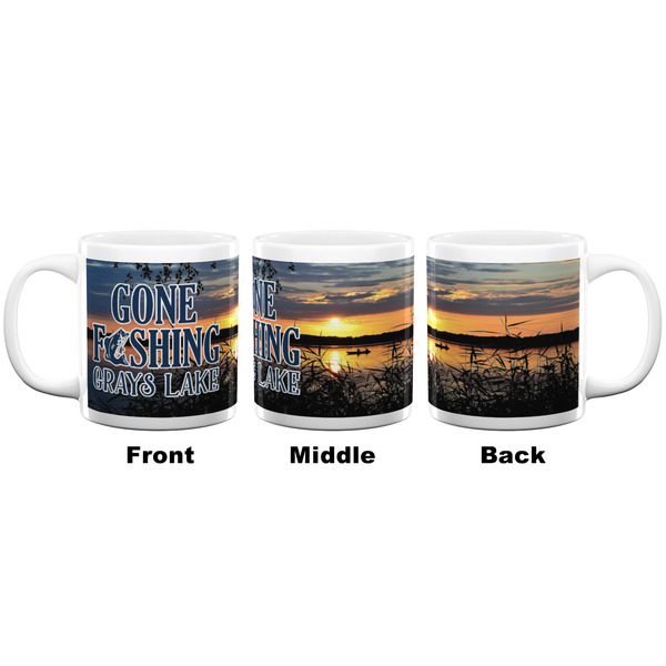Gone Fishing Coffee Mug - 20 oz - White APPROVAL