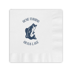 Gone Fishing Coined Cocktail Napkins (Personalized)
