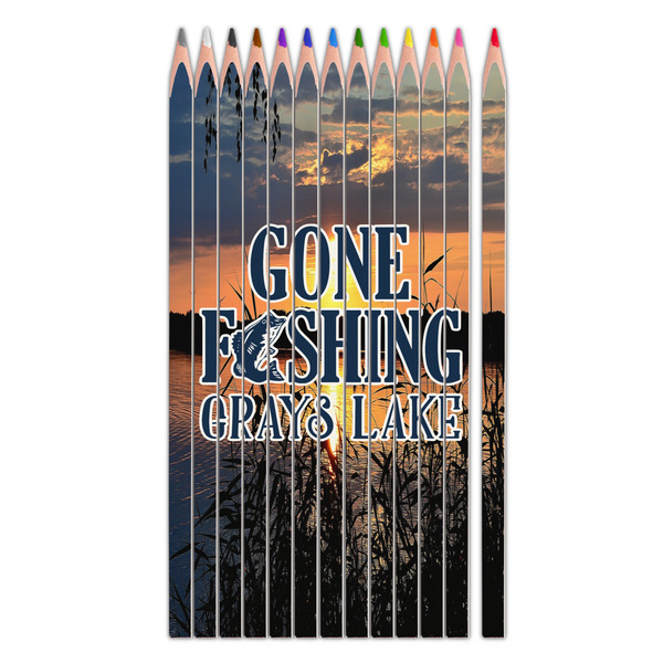 Custom Gone Fishing Colored Pencils (Personalized)