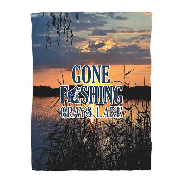 Gone Fishing Comforter - Twin - Front