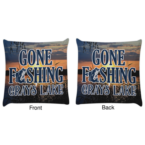 Gone Fishing Decorative Pillow Case - Approval
