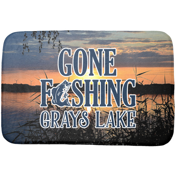 Custom Gone Fishing Dish Drying Mat (Personalized)