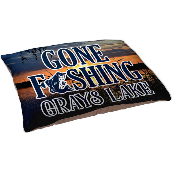 Gone Fishing Dog Bed - Large