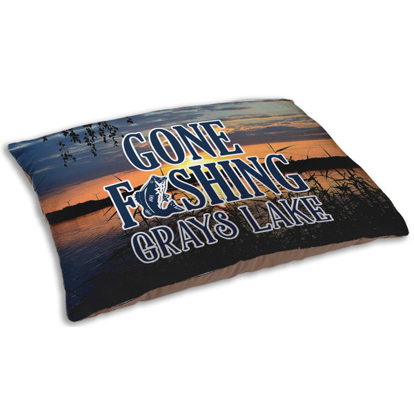 Gone Fishing Dog Bed - SMALL