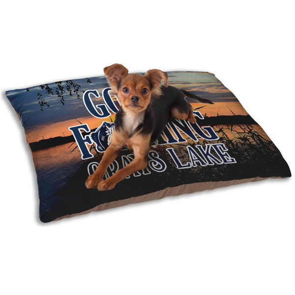 Gone Fishing Dog Bed - Small LIFESTYLE