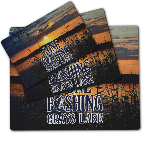 Gone Fishing Dog Food Mat - MAIN (sm, med, lrg)