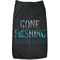 Gone Fishing Dog T-Shirt - Flat