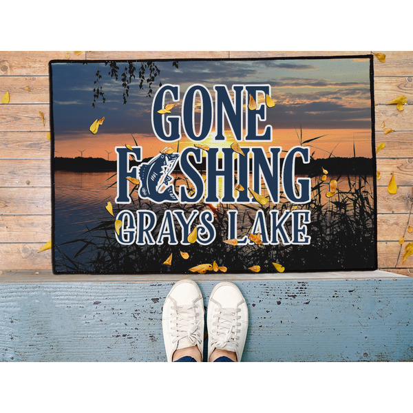 Gone Fishing Door Mat - LIFESTYLE (Med)