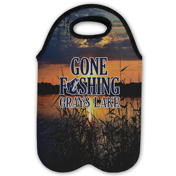 Gone Fishing Double Wine Tote - Flat (new)