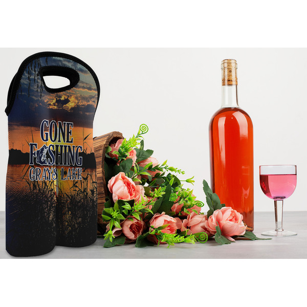 Gone Fishing Double Wine Tote - LIFESTYLE (new)