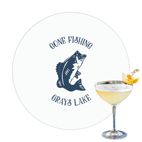 Custom Gone Fishing Printed Drink Topper (Personalized)