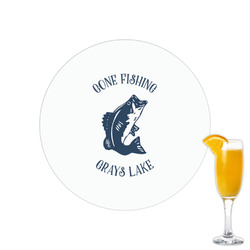 Gone Fishing Printed Drink Topper - 2.15" (Personalized)