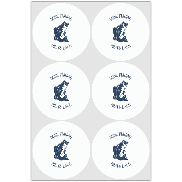 Gone Fishing Drink Topper - XLarge - Set of 6