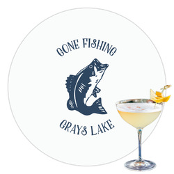 Gone Fishing Printed Drink Topper - 3.5" (Personalized)