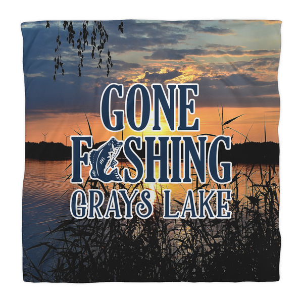Gone Fishing Duvet Cover - Queen - Front