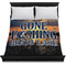 Gone Fishing Duvet Cover - Queen - On Bed - No Prop