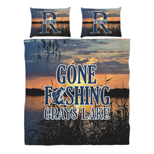 Gone Fishing Duvet cover Set - Queen - Alt Approval