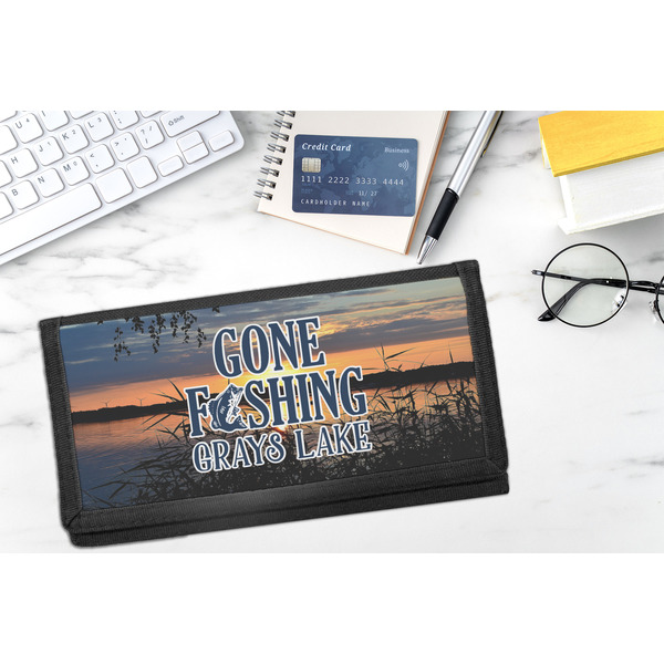 Gone Fishing DyeTrans Checkbook Cover - LIFESTYLE