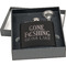 Gone Fishing Engraved Black Flask Gift Set
