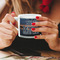 Gone Fishing Espresso Cup - 6oz (Double Shot) LIFESTYLE (Woman hands cropped)