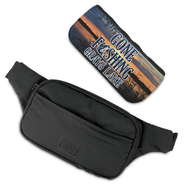 Gone Fishing Fanny Packs - FLAT (flap off)