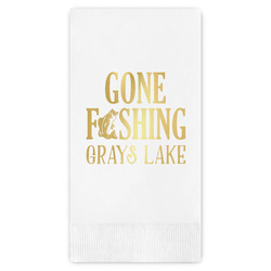 Gone Fishing Guest Napkins - Foil Stamped (Personalized)