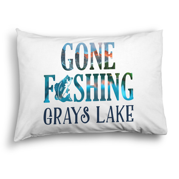 Custom Gone Fishing Pillow Case - Standard - Graphic (Personalized)