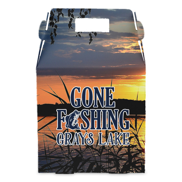Gone Fishing Gable Favor Box - Front