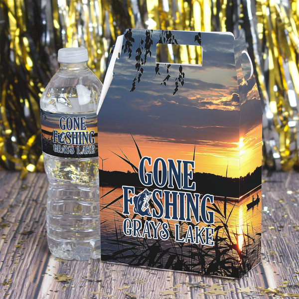 Gone Fishing Gable Favor Box - In Context