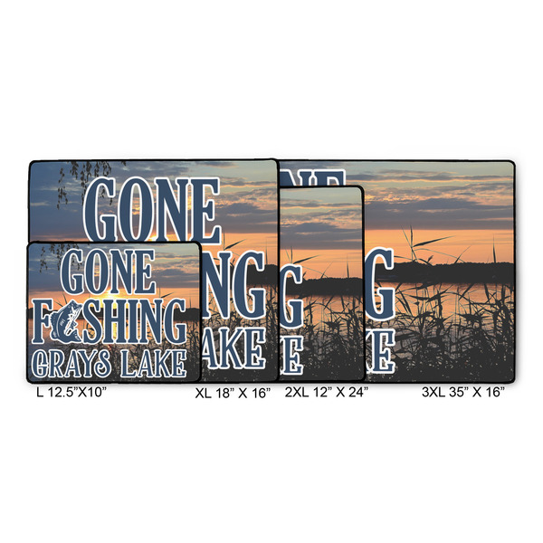 Gone Fishing Gaming Mats - SIZE CHART