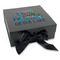 Gone Fishing Gift Boxes with Magnetic Lid - Black - Front (angle)
