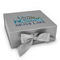 Gone Fishing Gift Boxes with Magnetic Lid - Silver - Front