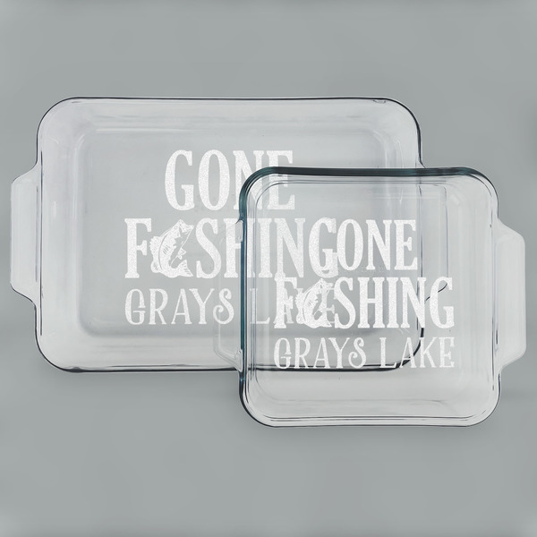 Gone Fishing Glass Baking Dish Set - MAIN (set)